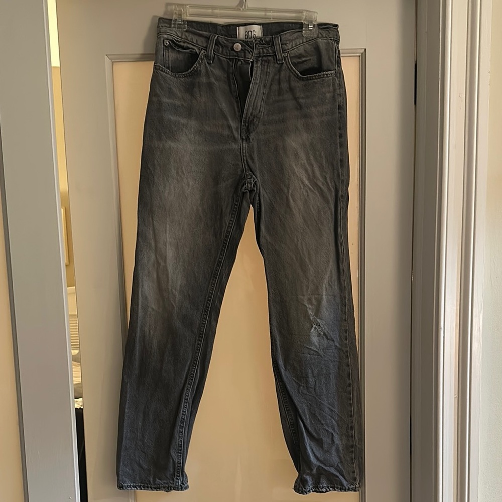 Womens Grey Wash Jeans